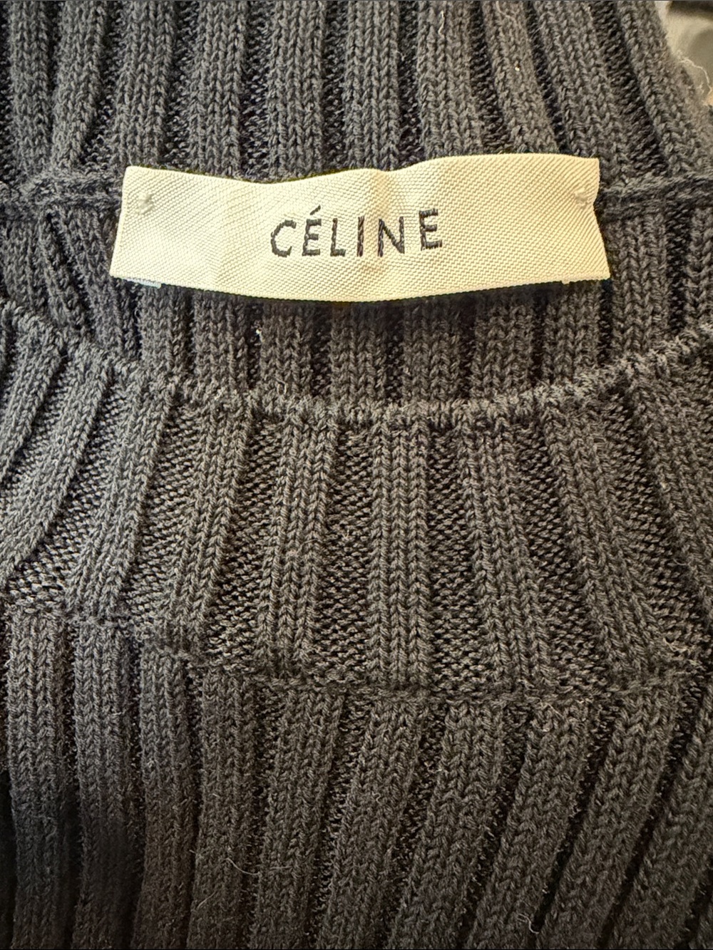 CÉLINE Black Ribbed Maxi Dress - Picture 10 of 10